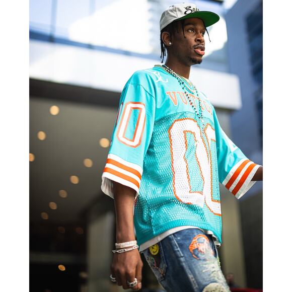 Louis Vuitton SS22 Hockey Jersey Tee Menthe Mint Green Logo T-Shirt Large L - Picture 5 of 16